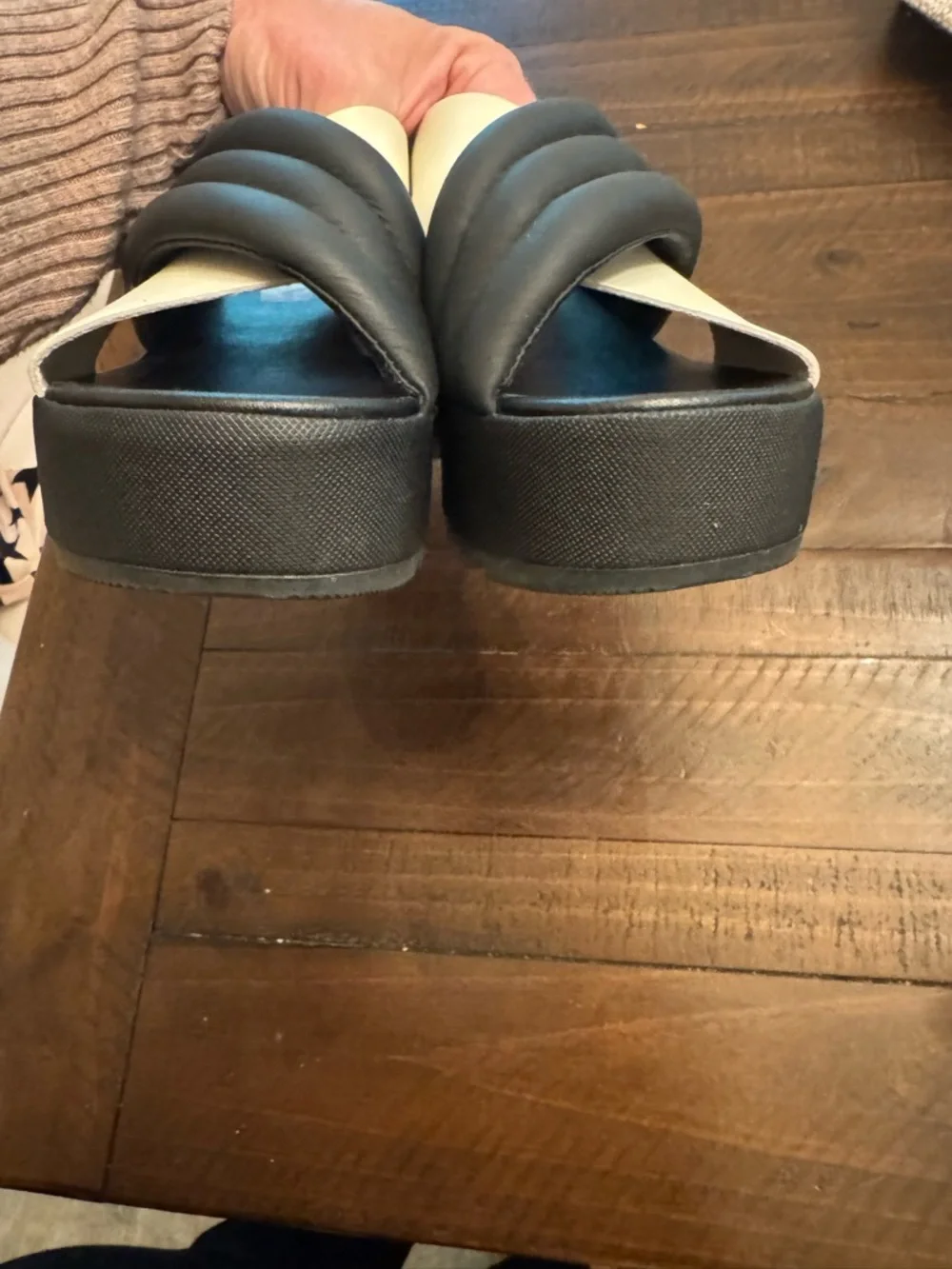 Sorel  Womens Cameron Puff Flatform Slide Sandal Sea Salt Sz 7 - Picture 8 of 10